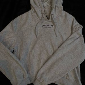 grey graphic hoodie